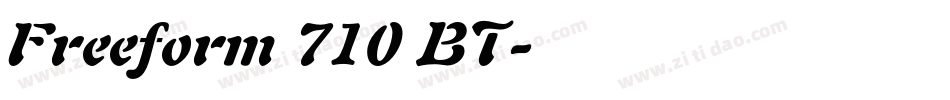Freeform 710 BT字体转换